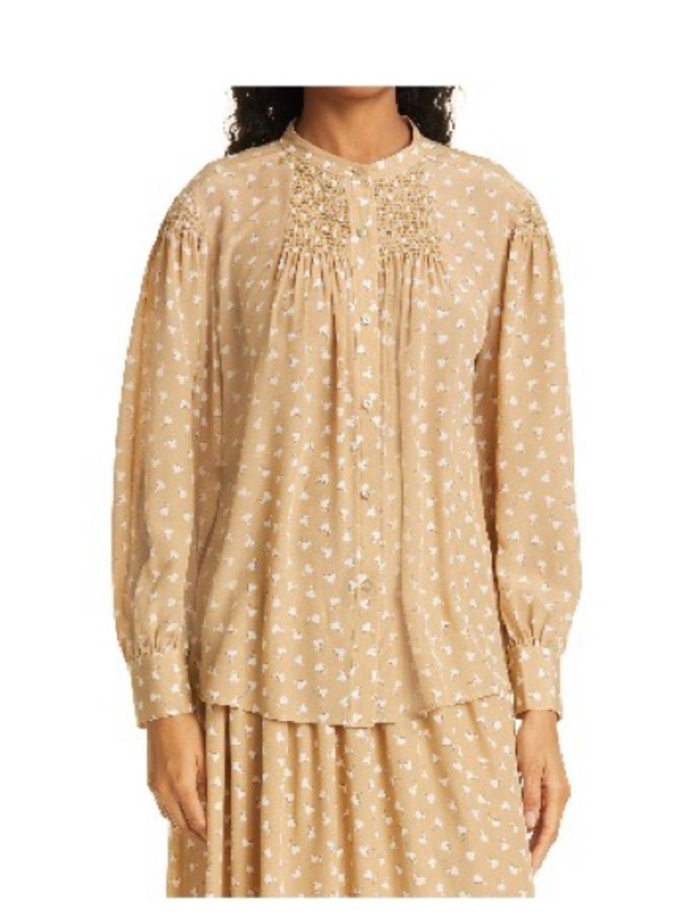 Rebecca Taylor silk floral blouse size XL